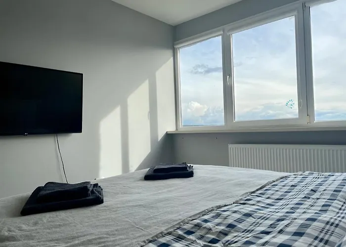 Panoramic View And Free Parking 아파트 *